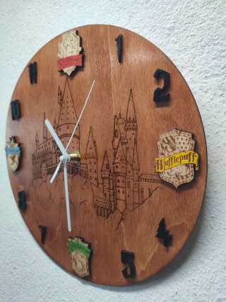 Orologio in legno Hogwarts Harry Potter
