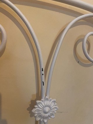 Cabecero cama 90cm forja blanco
