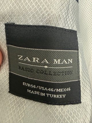 Traje azul Zara