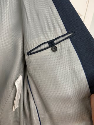 Traje azul Zara