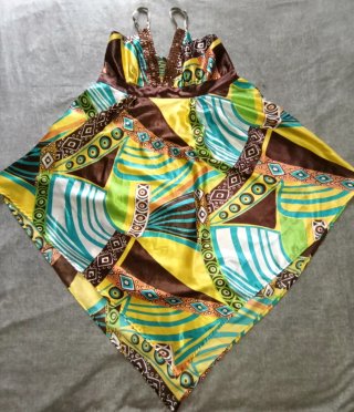 Vestido boho multicolor talla única