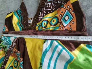 Vestido boho multicolor talla única
