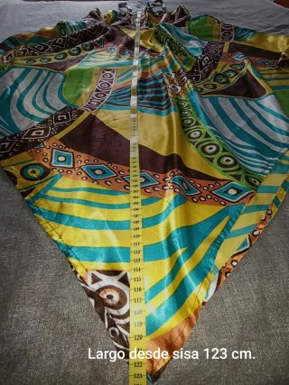 Vestido boho multicolor talla única