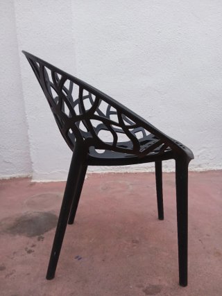 Silla Diseño Terraza Negra