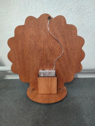 Lampada Mandala Legno Multicolore