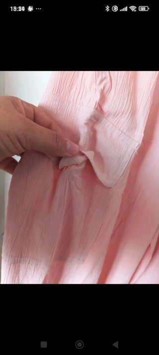 Pantalones anchos rosas talla L con bolsillos