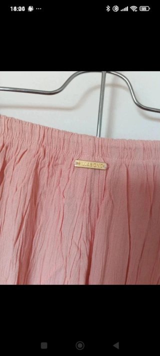 Pantalones anchos rosas talla L con bolsillos