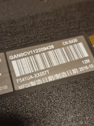 Portátil Asus F541UA-XX057T