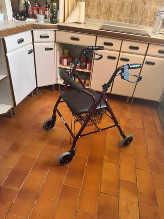 Andador Zimmer con cesta y asiento