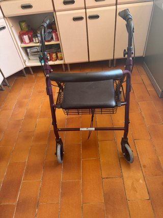 Andador Zimmer con cesta y asiento