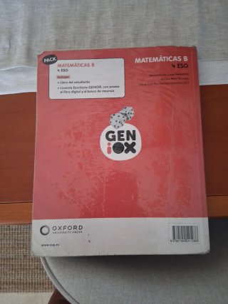 Matemáticas B 4 ESO : Geniox