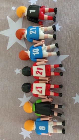 Lote 7 Figuras Playmobil Futbolistas