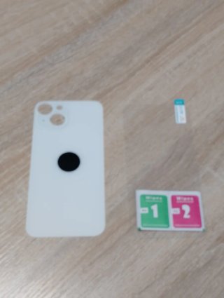 Back Cover iPhone 14 bianco+ pellicola di vetro