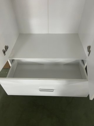 Armario 2 Puertas Blanco con Espejo