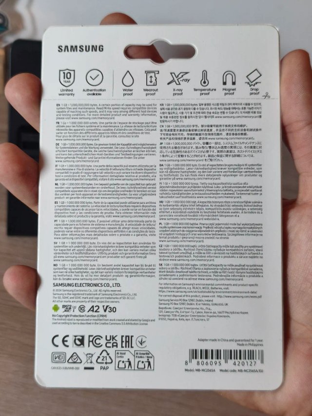 Precintado! Tarjeta MicroSD Samsung EVO Plus 256GB