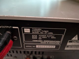 Toshiba ST-U20L Sintonizzatore Radio HiFi
