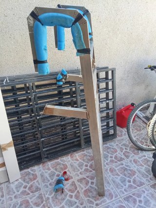 Escalera Inox Barco Piscina. Mirad la última foto.