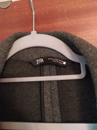 Abrigo largo Zara gris