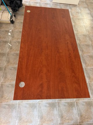 Mesa de despacho madera y metal
