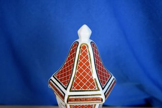 Tibor de porcelana japonés Panda con tapa