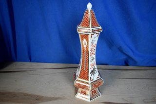 Tibor de porcelana japonés Panda con tapa