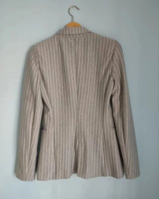 Americana gris rayas Stradivarius