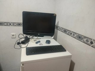HP Ordenador All-in-One Negro/Plateado