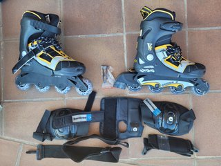 Patines Boomerang Talla L (35-38) + Protecciones