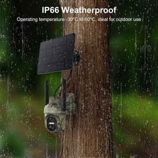 Cámara WiFi Exterior Solar PTZ 2K NUEVA