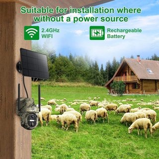 Cámara WiFi Exterior Solar PTZ 2K NUEVA