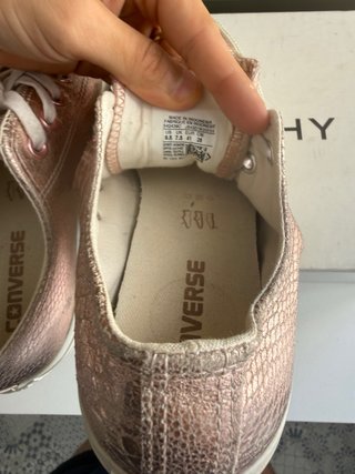 Converse Piel Rosa Metalizado T.41 (7)