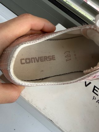 Converse Piel Rosa Metalizado T.41 (7)