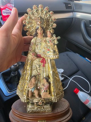 Virgen María Chapado en Oro
