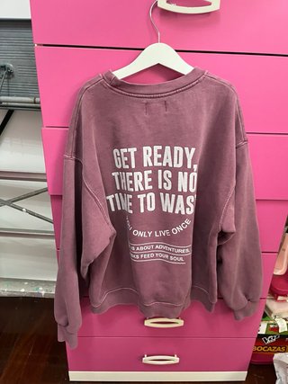 3 sudaderas rosa palo, morado, rosa fuccia