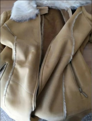 Cappotto montone donna con pelliccia sintetica