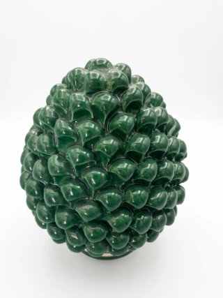 Pigna in ceramica decorata