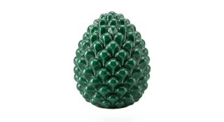 Pigna in ceramica decorata
