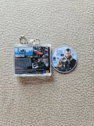 Grand theft auto 4 ps3 mini cd NFC Keychain