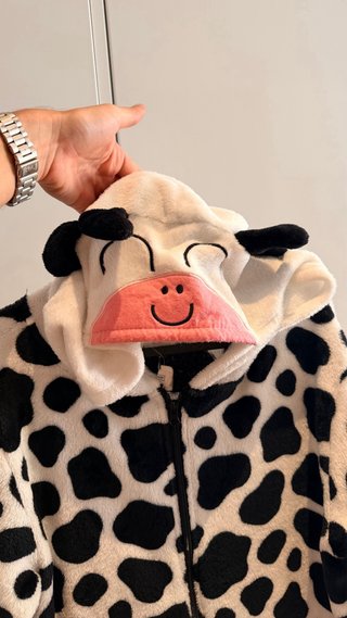 Pijama de vaca para adulto talla S/M