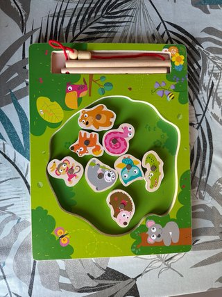 Juego Pesca Madera Imanes Animales