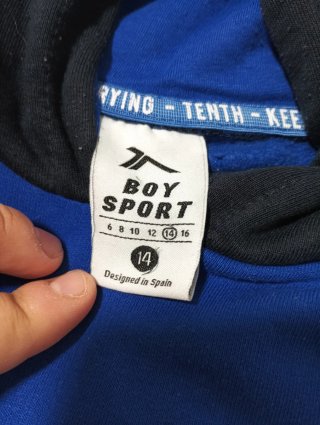 Sudadera con capucha y logo RUN