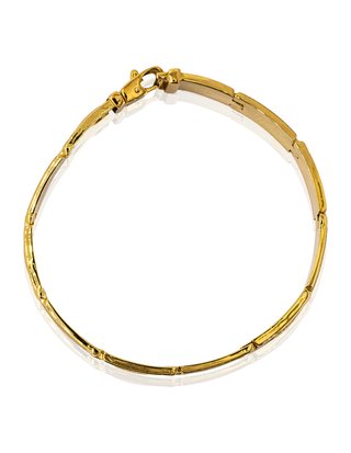 Pulsera una fila greca y medusa 22cm - ref.16048