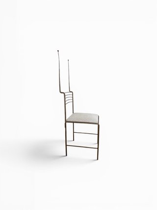 Silla escultórica de Salvino Marsura, años 70