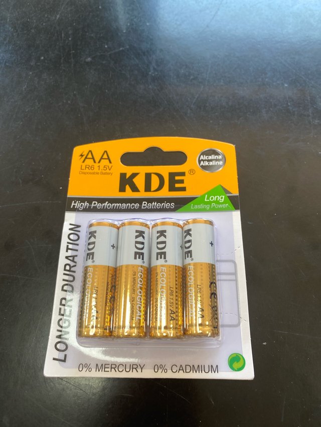 Pilhas AA LR6 1.5V Alcalinas KDE (4 uds)
