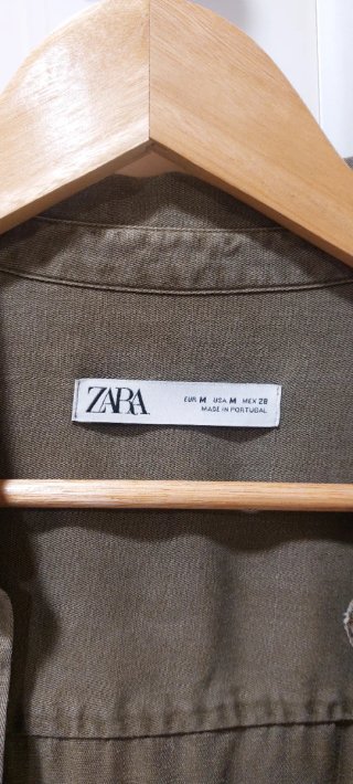 Camisa larga Zara M