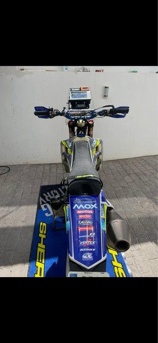 Sherco 500 Rally Enduro Moto Azul/Amarillo