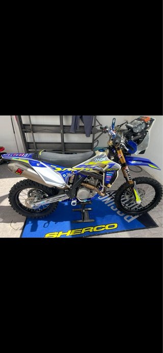 Sherco 500 Rally Enduro Moto Azul/Amarillo