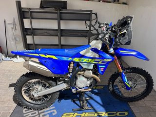 Sherco 500 Rally Enduro Moto Azul/Amarillo