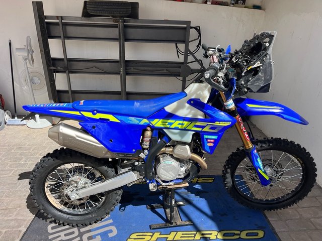 Sherco 500 Rally Enduro Moto Azul/Amarillo