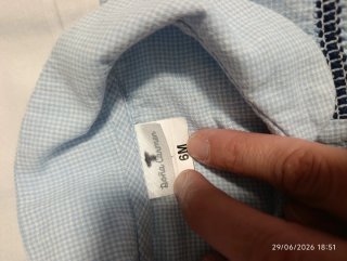 Conjunto bebé blusa y bombacho azul